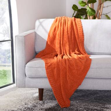 Orange discount fuzzy blanket